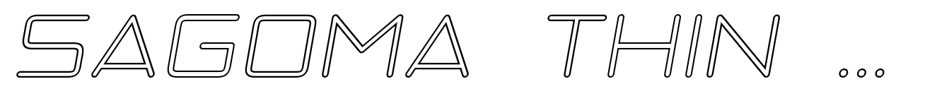 Sagoma Thin Outline Italic